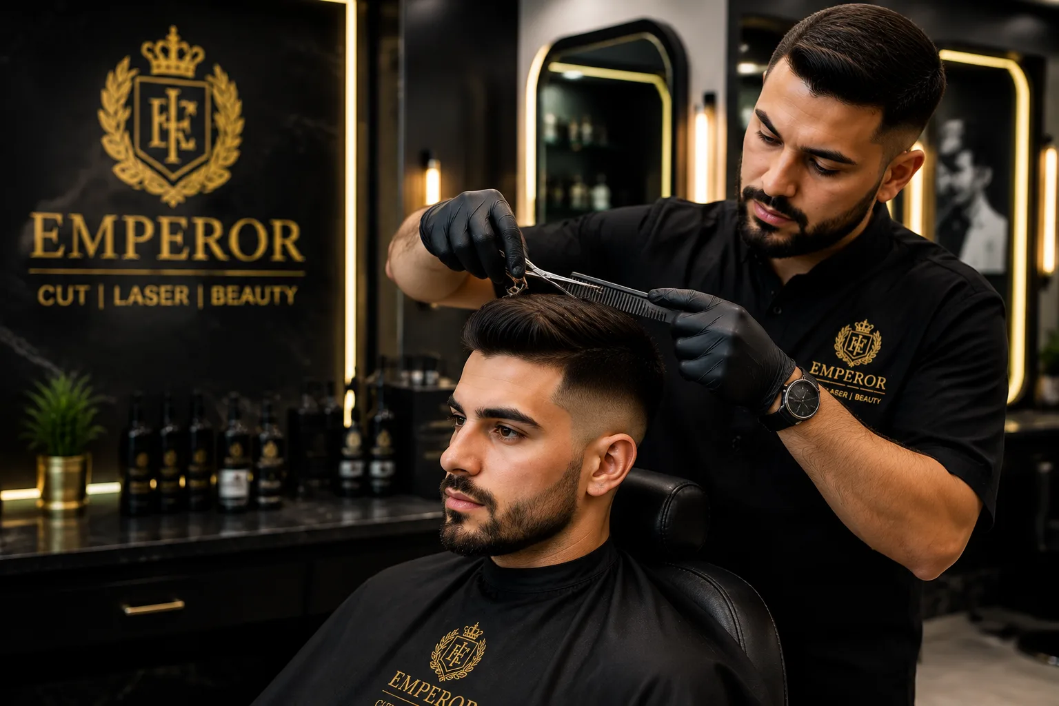 Men's cut in Dallas TX by professional barber