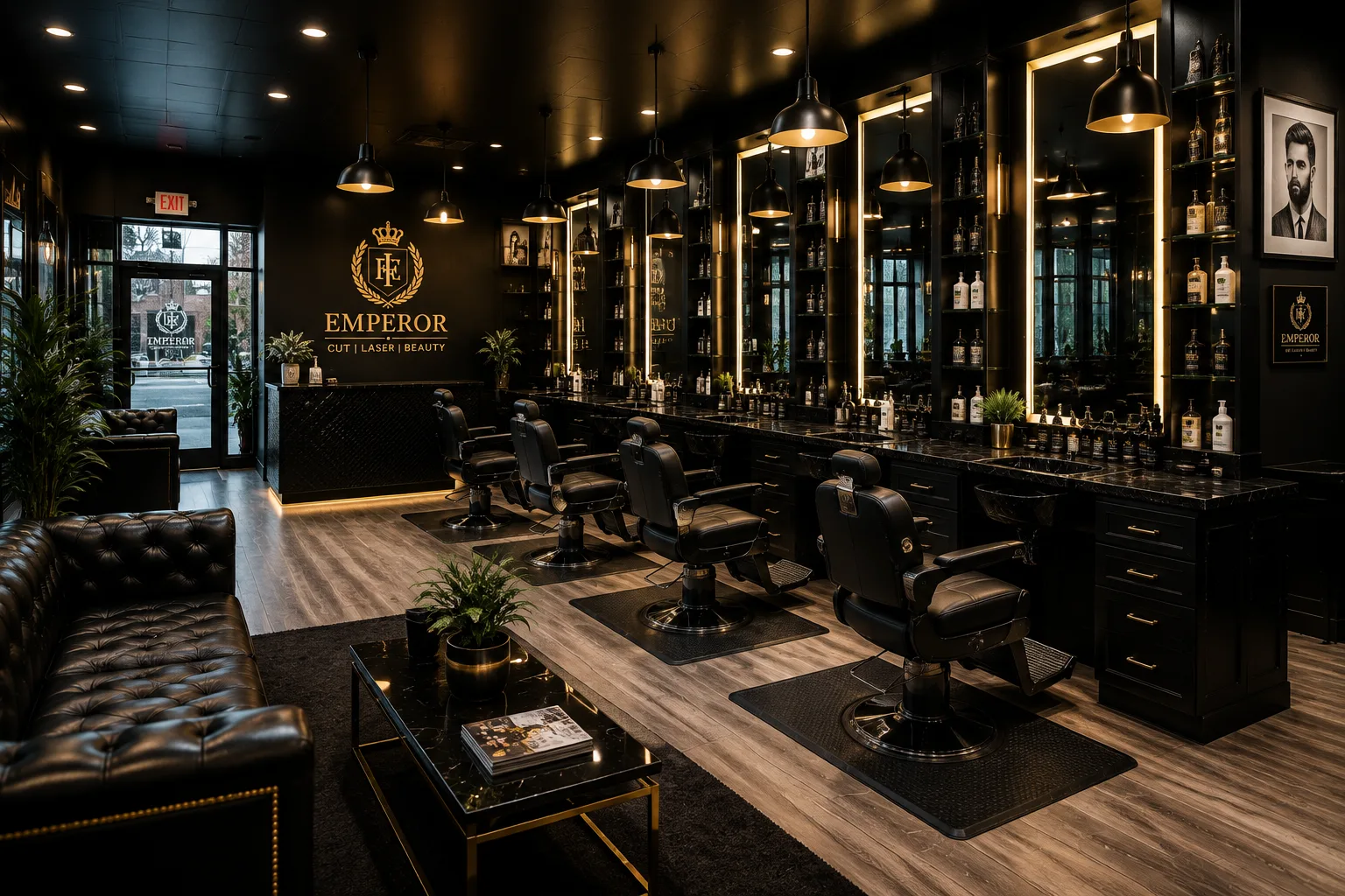 Modern barber shop near Little Elm TX