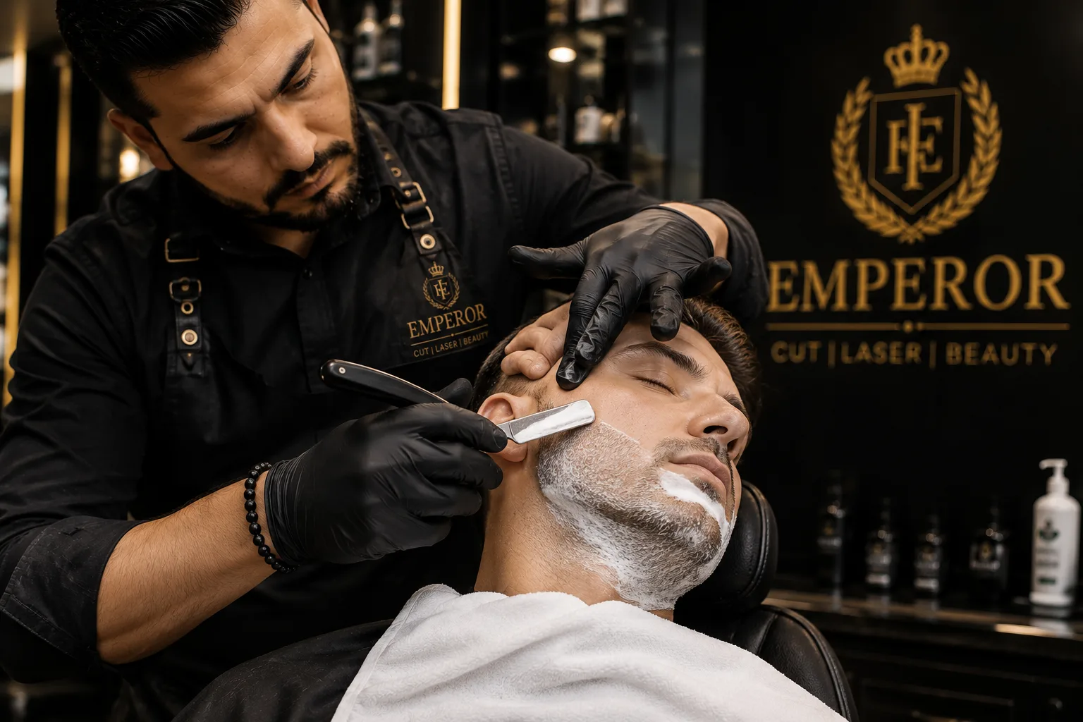 Professional face razor service in Dallas TX
