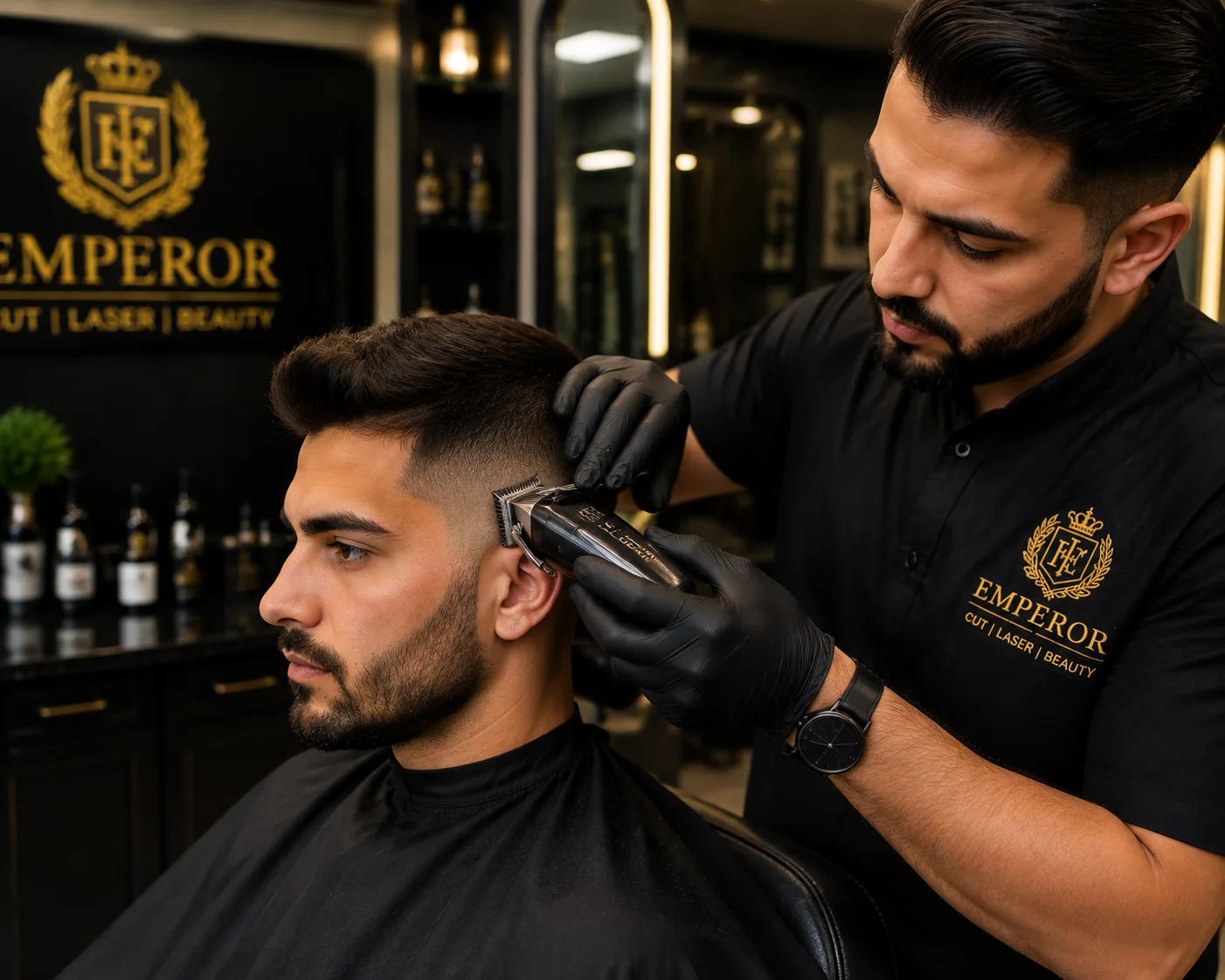 Professional men's haircut service